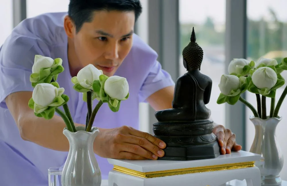 ตำแหน่งการจัดหิ้งพระกับเทพ